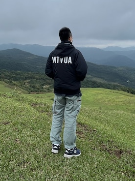 「WTAPS（ダブルタップス）のアイテム（その他アウター）」を使った、Yuanさん（メンズ・168cm）の春コーディネート