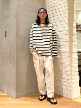 「BEAMS PLUS（ビームスプラス）のアイテム」を使った、nakajima daisukeさん（メンズ・180cm）の夏コーディネート