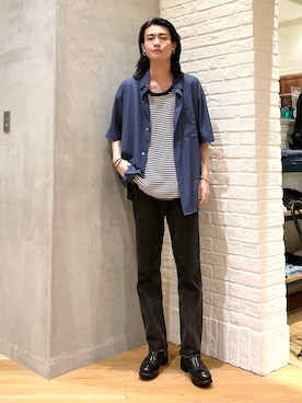 「GUIDI（グイディ）のアイテム」を使った、nakajima daisukeさん（メンズ・180cm）の春コーディネート