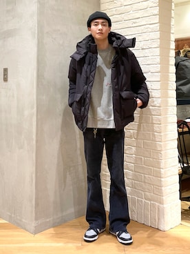 「B:MING by BEAMS（ビーミングバイビームス）のアイテム（ブルゾン）」を使った、nakajima daisukeさん（メンズ・180cm）の冬コーディネート