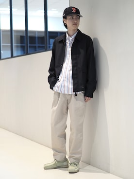 「アメカジスタイル」｜「アイテム（ブルゾン）」を使った、nakajima daisukeさん（メンズ・180cm）の冬コーディネート