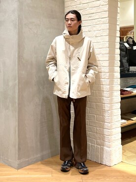 「Wrangler」｜「アイテム（ブルゾン）」を使った、nakajima daisukeさん（メンズ・180cm）の冬コーディネート