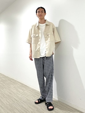 「B:MING by BEAMS（ビーミングバイビームス）のアイテム（その他パンツ）」を使った、nakajima daisukeさん（メンズ・180cm）の夏コーディネート