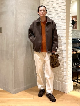 「B:MING by BEAMS（ビーミングバイビームス）のアイテム（ブルゾン）」を使った、nakajima daisukeさん（メンズ・180cm）の冬コーディネート