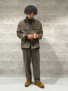 「PENDLETON（ペンドルトン）のアイテム（その他アウター）」を使った、uchiyamadaさん（メンズ・165cm）の秋コーディネート