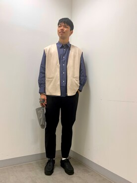 「SENSE OF PLACE by URBAN RESEAR」｜「アイテム（その他アウター）」を使った、Kakeruさん（メンズ・170cm）の秋コーディネート