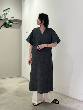 「BEAUTY&YOUTH UNITED ARROWS（ビューティーアンドユースユナイテッドアローズ）のアイテム（ワンピース）」を使った、山田（yamada）さん（レディース・165cm）の夏コーディネート