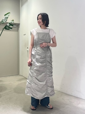 ビューティアンドユース　コットンナイロン レースワイドパンツ BEAUTY&YOUTH UNITED ARROWS（ビューティーアンドユース