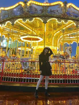 「American Apparel（アメリカンアパレル）のアイテム（スカート）」を使った、hannah172さん（レディース・172cm）の秋コーディネート