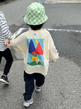 「ZARA（ザラ）のアイテム（ハット）」を使った、Eitoさん（キッズ・110cm）の秋コーディネート
