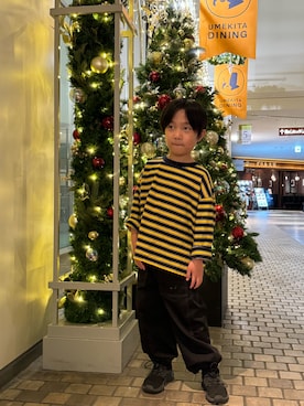 「瞬足（シュンソク）のアイテム」を使った、Eitoさん（キッズ・110cm）の冬コーディネート