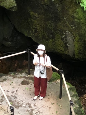 「Lui's（ルイス）のアイテム（シューズ）」を使った、ま き ま きさん（レディース・151cm）の夏コーディネート