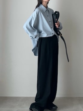 「アイテム（ネックレス）」を使った、B.さん（レディース・167cm）の春コーディネート