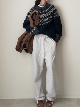 「アイテム（レッグウェア）」を使った、B.さん（レディース・167cm）の秋コーディネート