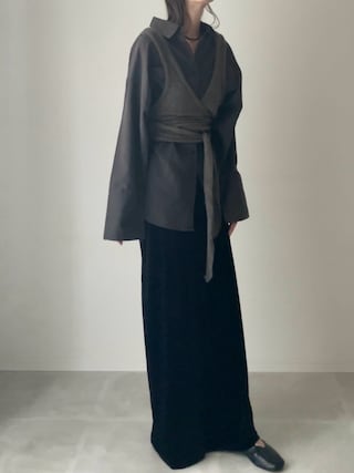 「 hellam(へラム)のピーチ起毛ビッグカフスシャツ(シャツ/ブラウス)」を使った、B.さん(レディース・167cm)の秋コーディネート