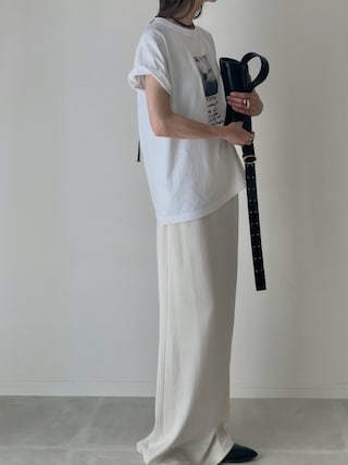 「Lynn.（リン）のSunday（Tシャツ/カットソー）」を使った、B.さん（レディース・167cm）の春コーディネート