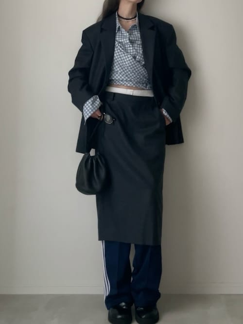 6(ROKU)＞コットン ロングリボン シャツ（シャツ/ブラウス）｜6