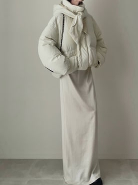 「アイテム（リング）」を使った、B.さん（レディース・167cm）の冬コーディネート