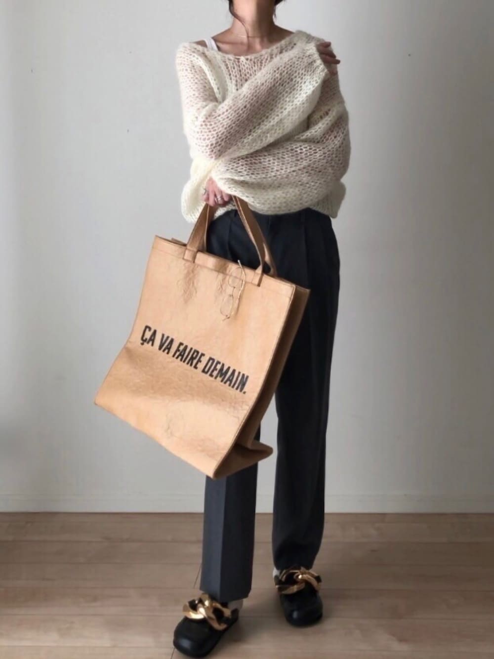 JW Anderson チェーンバックレスレザーローファー　42 JW Anderson チェーンバックレスレザーローファー42