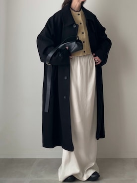 「ASICS（アシックス）のアイテム」を使った、B.さん（レディース・167cm）の冬コーディネート