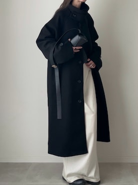 「アイテム（リング）」を使った、B.さん（レディース・167cm）の冬コーディネート