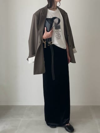 「TODAYFUL(トゥデイフル)のTwill Double Jacket(テーラードジャケット)」を使った、B.さん(レディース・167cm)の秋コーディネート