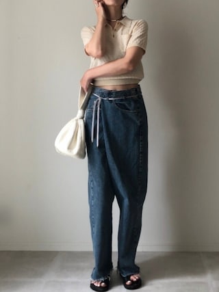 メゾンエウレカ　ワイドデニムパンツ MAISON EUREKA メゾン エウレカ ワイドリメイク ヴィンテージ