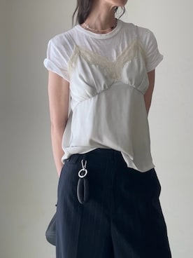 「アイテム（リング）」を使った、B.さん（レディース・167cm）の夏コーディネート