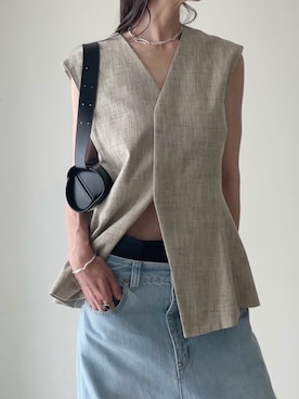「JIL SANDER（ジルサンダー）のアイテム」を使った、B.さん（レディース・167cm）の夏コーディネート