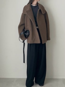 「アイテム（その他アウター）」を使った、B.さん（レディース・167cm）の秋コーディネート