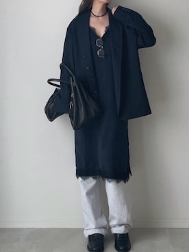 「アイテム（ソックス/靴下）」を使った、B.さん（レディース・167cm）の秋コーディネート