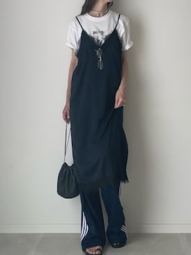 「アイテム（チョーカー）」を使った、B.さん（レディース・167cm）の夏コーディネート
