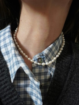 「アイテム（ベスト）」を使った、B.さん（レディース・167cm）の冬コーディネート