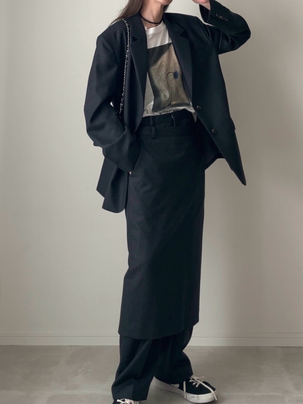 6（ロク）の「＜6(ROKU)＞フラノ グレー ジャケット（テーラード