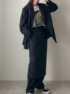 6（ロク）の「＜6(ROKU)＞フラノ グレー パンツ（スラックス）」 - WEAR