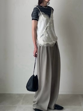 「TODAYFUL（トゥデイフル）のアイテム」を使った、B.さん（レディース・167cm）の夏コーディネート
