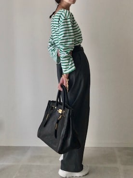「sita parantica（シータパランティカ）のアイテム（トートバッグ）」を使った、B.さん（レディース・167cm）の春コーディネート