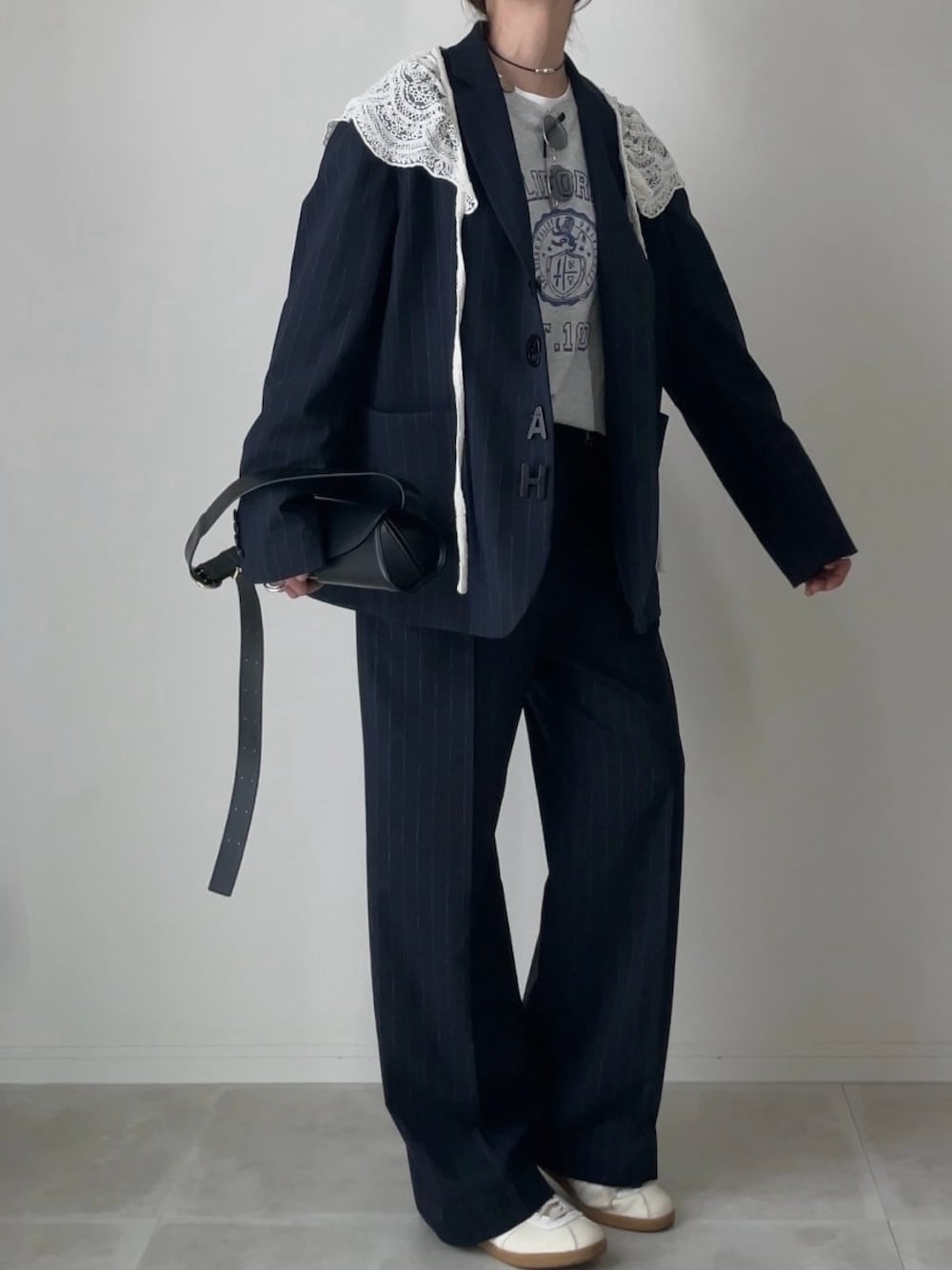 6(ROKU)＞ネップ ストライプ テーラードジャケット：を使った人気