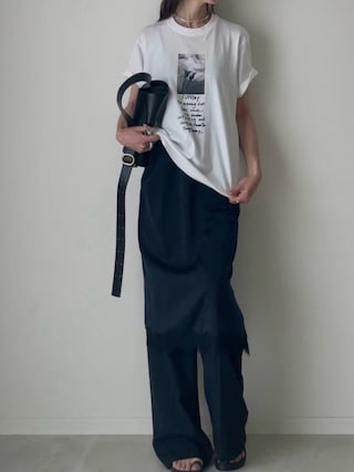 「Lynn.(リン)のSunday(Tシャツ/カットソー)」を使った、B.さん(レディース・167cm)の春コーディネート