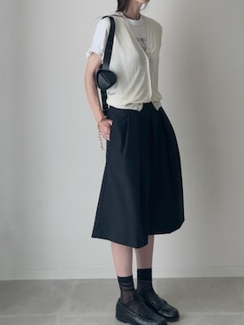 「アイテム（リング）」を使った、B.さん（レディース・167cm）の夏コーディネート