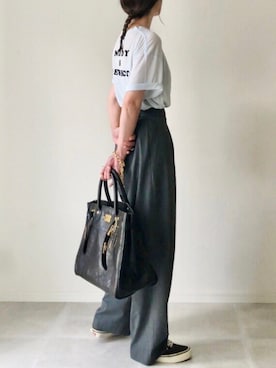 「sita parantica（シータパランティカ）のアイテム（トートバッグ）」を使った、B.さん（レディース・167cm）の夏コーディネート