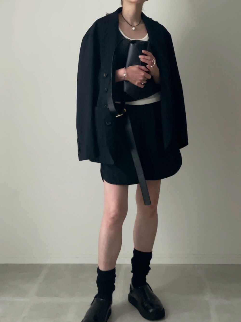 6(ROKU)＞ネップ ストライプ テーラードジャケット