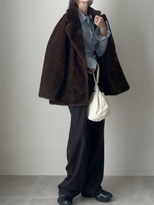 Eco Minkfur Jacket（テーラードジャケット）｜anuke（アンヌーク）の