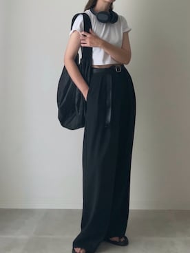 「アイテム（PC・スマホグッズ/家電）」を使った、B.さん（レディース・167cm）の夏コーディネート
