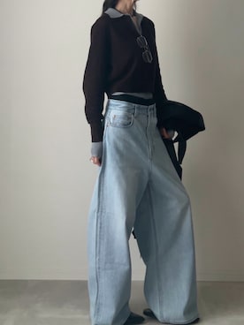 「アイテム（リング）」を使った、B.さん（レディース・167cm）の春コーディネート