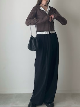「アイテム（ブレスレット）」を使った、B.さん（レディース・167cm）の秋コーディネート