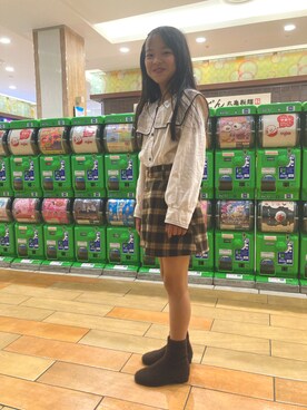 すみとゆずさん（キッズ・121cm・10代）の冬コーディネート