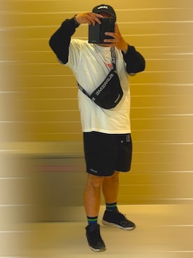 「EXAMPLE（エグザンプル）のアイテム」を使った、factさん（メンズ・173cm）の春コーディネート