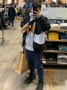 「INTERBREED」｜factさん（メンズ・173cm）の冬コーディネート