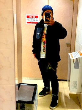 「CAMP7（キャンプセブン）のアイテム（ジャケット/アウター）」を使った、factさん（メンズ・173cm）の冬コーディネート